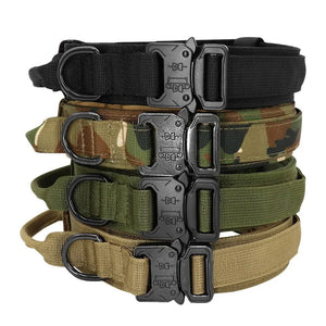 Planet Gates Tactical Dog Collar Military Adjustable Duarable Nylon Lead For Medium Large Walking Training Pet Accessory Breakaway Leash Rope