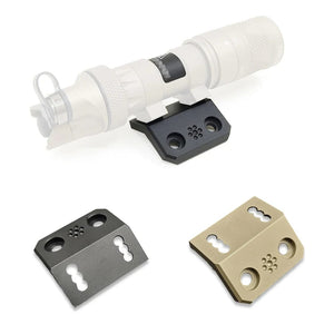 Planet Gates Tactical M300 M600 Flashlight Base MLOK Side Mounting Bracket Rail CNC Metal Base Flashlight Stand Hunting Accessories