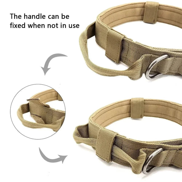 Planet Gates Tactical Police Dog Collar Military Adjustable Duarable Nylon German Shepard For Medium Large Walking Training Pet Accessories