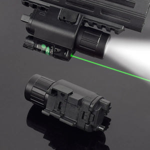 Planet Gates Tactical Weapon Flashlight with Remote Switch Red Dot Laser Sight Military Pistol Gun Light for Glock 17 19 / 20mm Rail Hunting