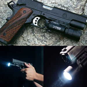 Planet Gates Tactical Weapon Light X300 Ultra Shooting Surefir X300U Auto Tracer II Flashlight Unit Scout Thread Adapter M14 to M10 Kit