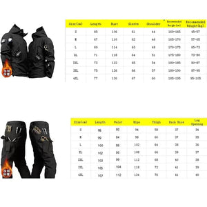 Planet Gates Tactical Winter Set Men's Military Outdoor Windproof Waterproof Suit Multi-Pocket Soft Shell Hooded Jackets Sharkskin Work Pants