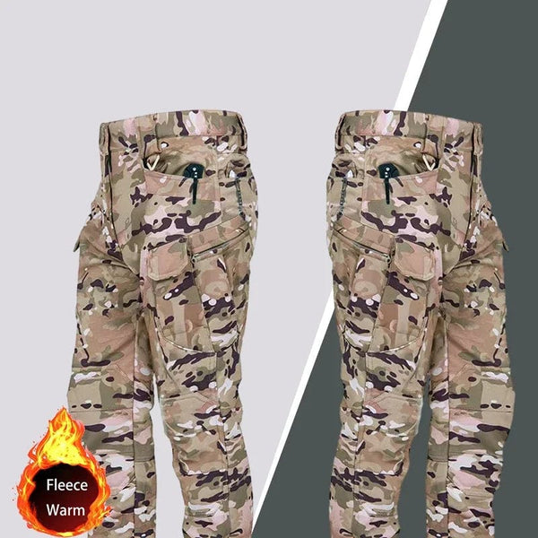 Planet Gates Tactical Winter Set Men's Military Outdoor Windproof Waterproof Suit Multi-Pocket Soft Shell Hooded Jackets Sharkskin Work Pants