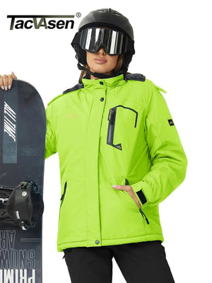 Planet Gates TACVASEN Winter Warm Jackets Women's Ski Jacket Stylish Camping Hiking Outdoor Adventure Snowboard Jackets Coats Windbreaker