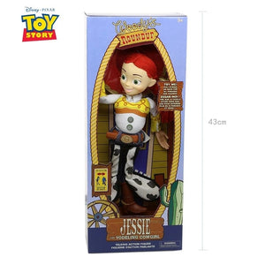 Planet Gates Talk Jessie with box Disney Toy Story 4 Talking Woody Buzz Jessie Rex Action Figures Anime Decoration Collection Figurine toy model for children gift