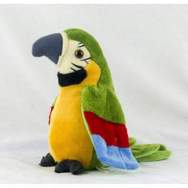 Planet Gates Talking Macaw Parrot Repeat What You Say Stuffed Animal Plush Toy Electronic Record Animated Bird Speaking Parrot Pet Plush Toys