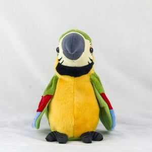 Planet Gates Talking Macaw Parrot Repeat What You Say Stuffed Animal Plush Toy Electronic Record Animated Bird Speaking Parrot Pet Plush Toys