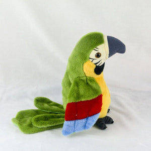 Planet Gates Talking Macaw Parrot Repeat What You Say Stuffed Animal Plush Toy Electronic Record Animated Bird Speaking Parrot Pet Plush Toys