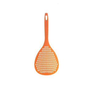 Planet Gates Tangerine 1pc Large Scoop Colander Strainer, Skimmer Slotted Spoon Scoop Thermoplastic Colander Strainer Shovel, Cooking Utensils For Kitchen Cooking Baking Heat Resistant