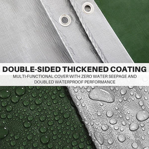 Planet Gates Tarp 2m*2 2*3 3*3 3×4m Waterproof Green Silver Rain Cover Uv Block Tarpaulin Awning Canopy Cover awningSummer Backyard Garden