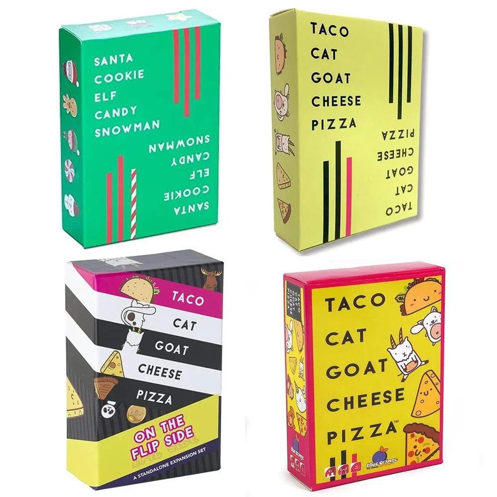 Planet Gates TC Cat Goat Chee Piza Playing Cards Santa Cookie Elf Candy Board Funny Games for Couples 2-8 People Friends Party Games