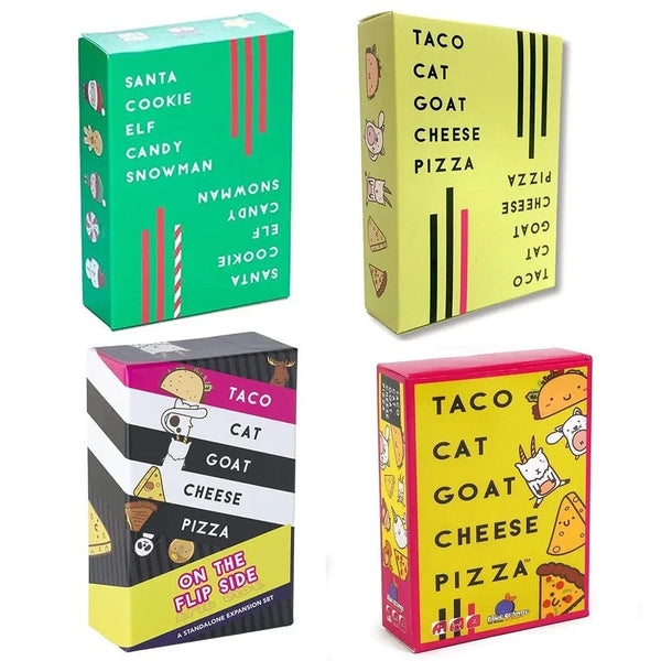 Planet Gates TC Cat Goat Chee Piza Playing Cards Santa Cookie Elf Candy Board Funny Games for Couples 2-8 People Friends Party Games