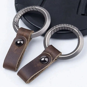 Planet Gates TC4 Titanium Alloy Key Rings Keychains Buckle Pendant Super Cowhide Man Car Keychain for Male Creativity Gift EDC Outdoor Tool