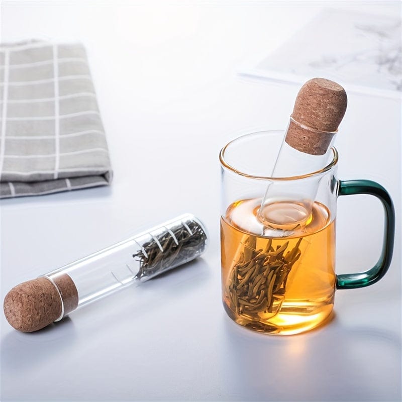 Planet Gates Tea Drinkers / 1pc 1pc Heat Resistant Glass Tea Strainer - Transparent Steeper Tube For Loose Leaf Tea - Reusable Tea Accessories For Home And Office Use