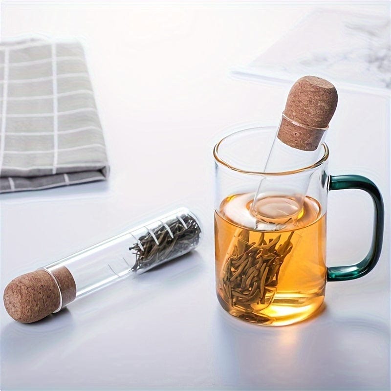 Planet Gates Tea Drinkers / 1pc 1pc Heat Resistant Glass Tea Strainer - Transparent Steeper Tube For Loose Leaf Tea - Reusable Tea Accessories For Home And Office Use