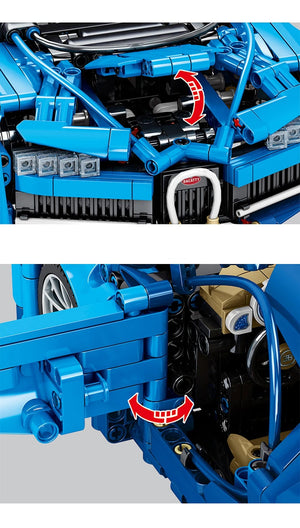 Planet Gates Technical Bugatti Building Blocks Lamborghini Hypercar Racing Car Model Assemble Vehicle Bricks Toys For Boys Children Gifts