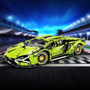 Planet Gates Technical Bugatti Building Blocks Lamborghini Hypercar Racing Car Model Assemble Vehicle Bricks Toys For Boys Children Gifts