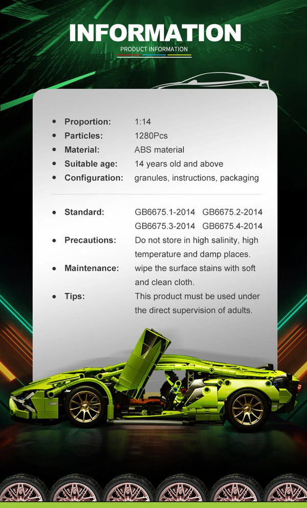 Planet Gates Technical Bugatti Building Blocks Lamborghini Hypercar Racing Car Model Assemble Vehicle Bricks Toys For Boys Children Gifts