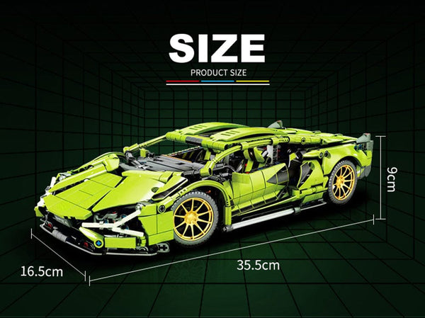 Planet Gates Technical Bugatti Building Blocks Lamborghini Hypercar Racing Car Model Assemble Vehicle Bricks Toys For Boys Children Gifts