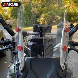 Planet Gates TENERE 700 Motorcycle Windscreen Adjusters Windshield Bracket For Yamaha Tenere 700 T7 Rally XTZ 700 XT700Z 2019-2023 2022 2021