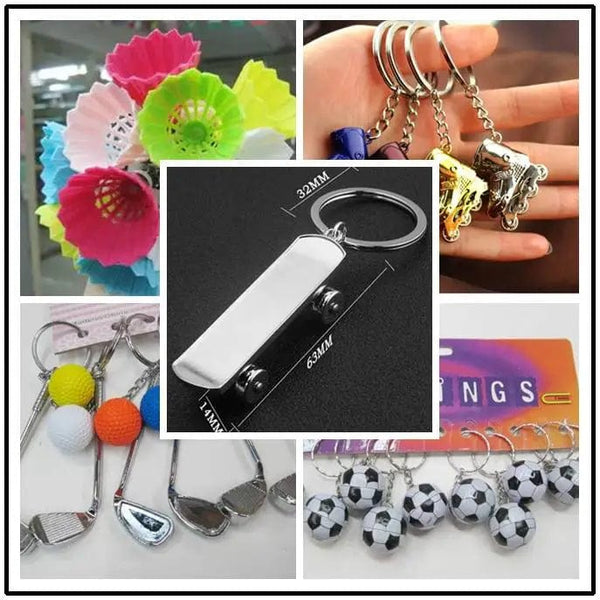 Planet Gates tennis / CHINA Tennis bag Pendant plastic mini tennis ball key chain small Ornaments sport advertisement keychain fans souvenirs key ring