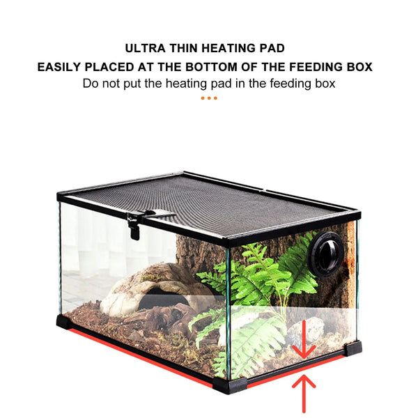 Planet Gates Terrarium Aquarium Reptiles Heat Mat Climbing Pet Heating Warm Pads Adjustable Temperature Controller Mats Reptiles Supplies