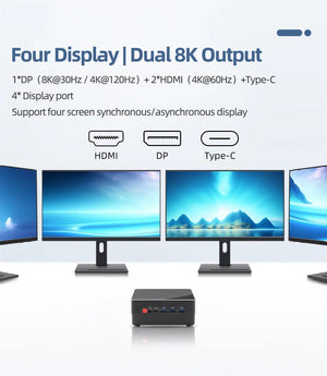 Planet Gates TexHoo AMD R7 5800H 5825U 4800H R5 5500U 4500U Mini PC  Supports up to 32GB RAM 2T NVME SSD WIFi6 Computer PC  Win 11 Pro