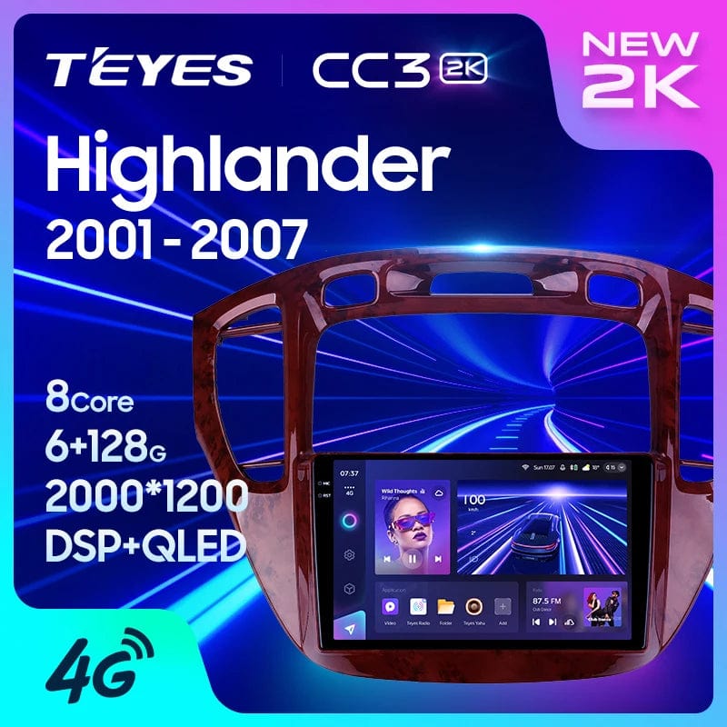 Planet Gates TEYES CC3L CC3 2K For Toyota Highlander 1 XU20 2001 - 2007 Car Radio Multimedia Video Player Navigation stereo GPS Android 10 No 2din 2 din dvd