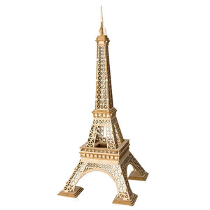 Planet Gates TG501 Paris Tower / Russian Federation Robotime 3D Wooden Puzzle Game Big Ben Tower Bridge Pagoda Building Model Toys For Children Kids Birthday Gift