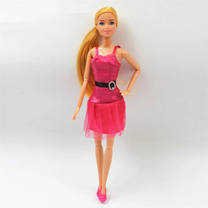 Planet Gates TH-6 / Doll with clothes New 30cm 11 Joints Movable Doll with Clothes 1/6 Doll with Skirt Girls Play House Diy Dress Up Toy Gifts