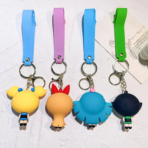 Planet Gates The Powerpuff Girls 7 / CHINA The Powerpuff Girls Cartoon Figure Keychains Cute Doll Doll Girls Car Key Chains School Bag Pendant Toy Gift Send Friends