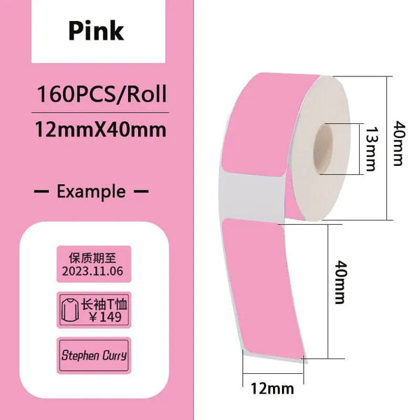 Planet Gates Thermal Label Paper Sticker Self-Adhesive For Portable Printer Phomemo D30 D30S D35 Marklife P15 Waterproof Scratch-Resistant