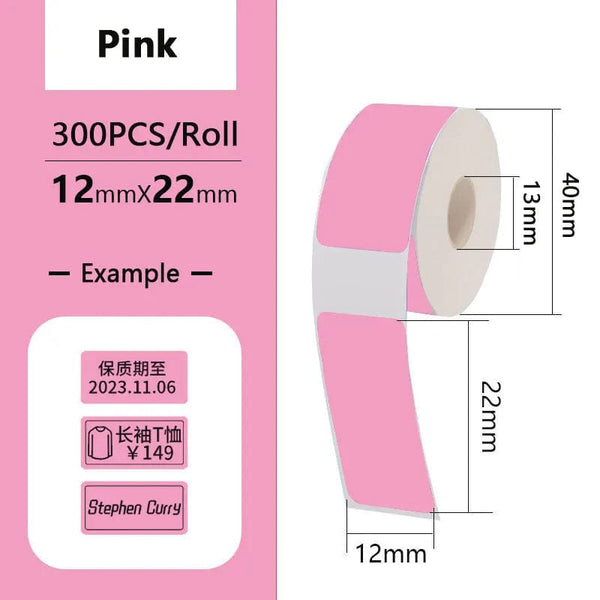 Planet Gates Thermal Label Paper Sticker Self-Adhesive For Portable Printer Phomemo D30 D30S D35 Marklife P15 Waterproof Scratch-Resistant