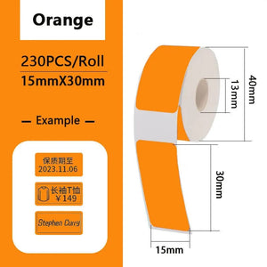 Planet Gates Thermal Label Paper Sticker Self-Adhesive For Portable Printer Phomemo D30 D30S D35 Marklife P15 Waterproof Scratch-Resistant