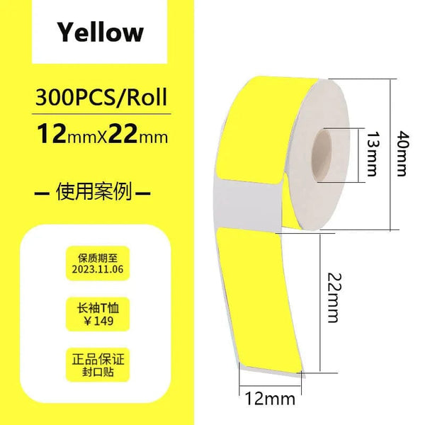 Planet Gates Thermal Label Paper Sticker Self-Adhesive For Portable Printer Phomemo D30 D30S D35 Marklife P15 Waterproof Scratch-Resistant