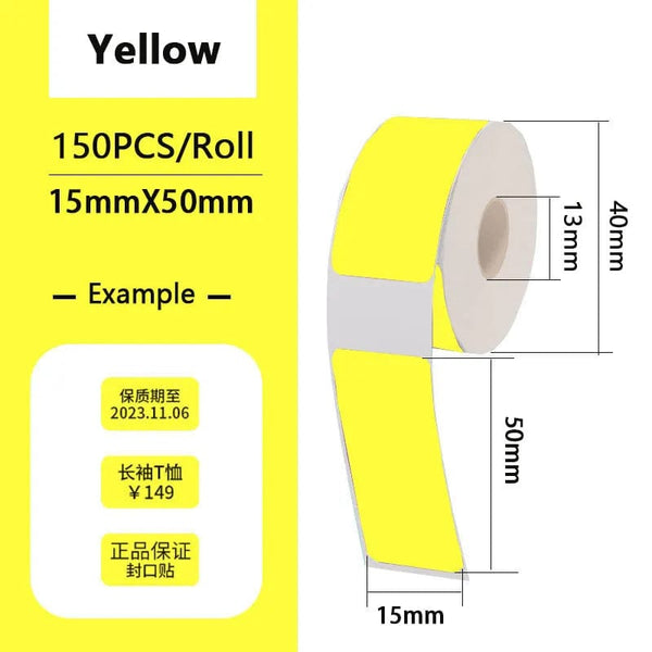 Planet Gates Thermal Label Paper Sticker Self-Adhesive For Portable Printer Phomemo D30 D30S D35 Marklife P15 Waterproof Scratch-Resistant
