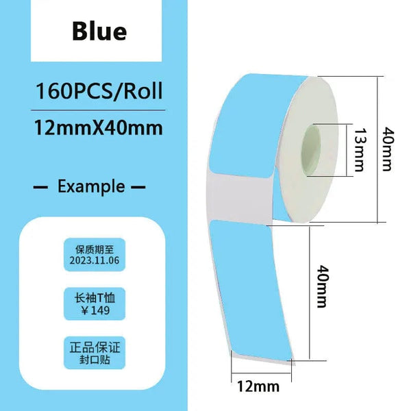 Planet Gates Thermal Label Paper Sticker Self-Adhesive For Portable Printer Phomemo D30 D30S D35 Marklife P15 Waterproof Scratch-Resistant