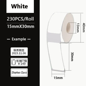 Planet Gates Thermal Label Paper Sticker Self-Adhesive For Portable Printer Phomemo D30 D30S D35 Marklife P15 Waterproof Scratch-Resistant