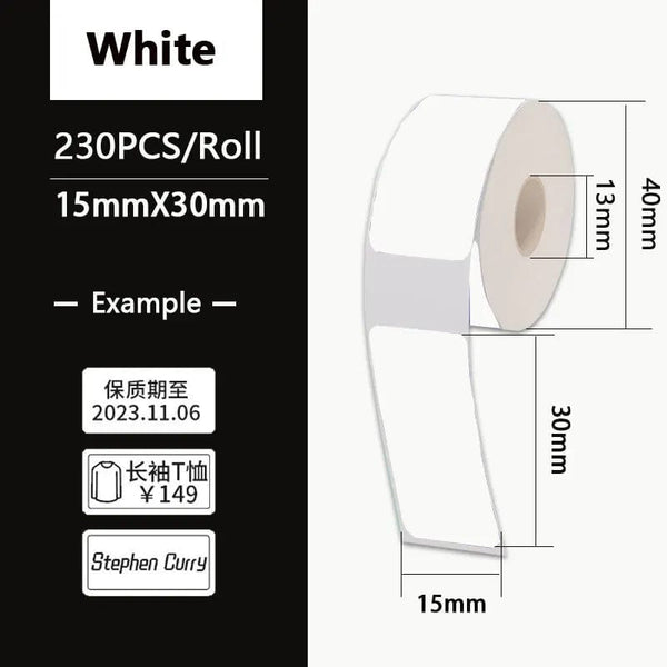 Planet Gates Thermal Label Paper Sticker Self-Adhesive For Portable Printer Phomemo D30 D30S D35 Marklife P15 Waterproof Scratch-Resistant