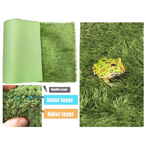 Planet Gates Thicken Double Layer Reptile Pets Moss Carpet Cushion Material Frog Tortoise Snake Lizard Mats Moisturizing Fake Lawn