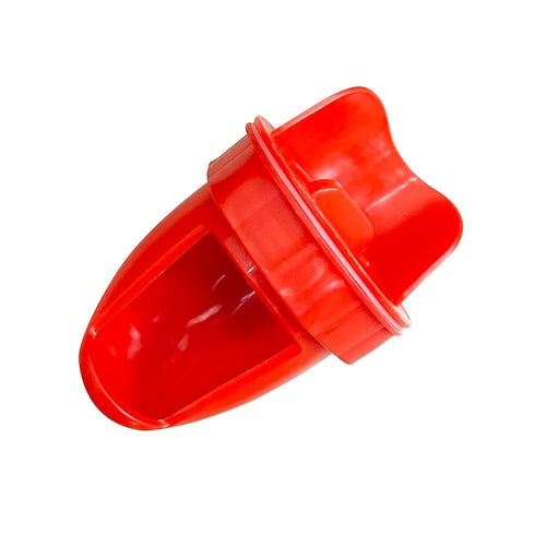 Planet Gates Thickened red 86g Chicken Feeder Poultry Feeding Supplies DIY Rain Proof Poultry Feeder Port Gravity Feed Kit For Buckets Barrels Bins Troughs