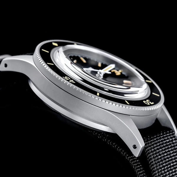 Planet Gates THORN 50-Fathoms Watch Men 40MM Vintage NH35 Movement Automatic K9 Mineral Crystal TR900 C3 Luminous Barracuda 200M Waterproof
