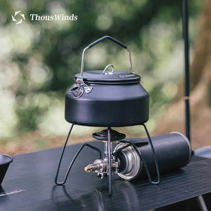 Planet Gates ThousWinds 1L Outdoor Camping Kettle Portable Hiking Cookware Utensils Ultralight Coffee Water Kettle Tourist Supplies Tableware