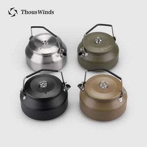 Planet Gates ThousWinds 1L Outdoor Camping Kettle Portable Hiking Cookware Utensils Ultralight Coffee Water Kettle Tourist Supplies Tableware