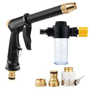 Planet Gates Three-in-one Portable Car Wash High Pressure Water Spray Gun Sprinkler Foam Water Gun for Auto Home Garden Cleaning Car Washer Accessories