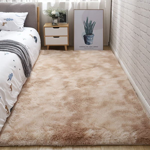 Planet Gates Tie-dye Beige / 80*200cm 1pc, Soft Area Rugs For Bedroom Fluffy, Non-slip Fuzzy Shag Plush Soft Shaggy Bedside Rug, Tie-Dyed Living Room Carpet For Girls Kids Baby Teen Dorm Home Decor, Bedroom Living Room Nursery Room Rug 31.5*62.99inch