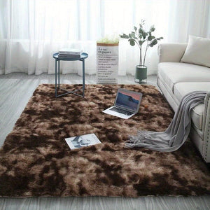 Planet Gates Tie Dye Coffee / 120*160cm 1pc, Soft Plush Area Rugs, Non-slip Fuzzy Shag Plush Soft Shaggy Bedside Rug, Tie-Dyed Living Room Carpet For Girls Kids Baby Teen Dorm Home Decor, Pet Friendly Bedroom Living Room Nursery Room Rug, Home Decor, Room Decor