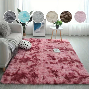 Planet Gates Tie Dye-dark Red / 80*160cm 1pc Tie-dyed Plush Soft Indoor Carpet, Modern Luxury Plush Carpet, Water-absorbent, Non-slip And Stain-resistant, Suitable For Living Room And Bedroom Areas, Home Decor, Area rugs