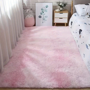 Planet Gates Tie Dye-light Pink / 80*160cm 1pc Tie-dyed Plush Soft Indoor Carpet, Modern Luxury Plush Carpet, Water-absorbent, Non-slip And Stain-resistant, Suitable For Living Room And Bedroom Areas, Home Decor, Area rugs
