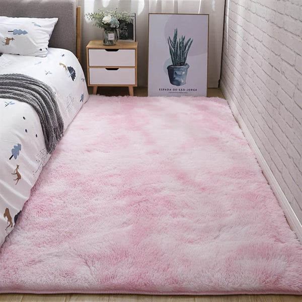 Planet Gates Tie Dye Light Pink / 80*200cm 1pc, Soft Area Rugs For Bedroom Fluffy, Non-slip Fuzzy Shag Plush Soft Shaggy Bedside Rug, Tie-Dyed Living Room Carpet For Girls Kids Baby Teen Dorm Home Decor, Bedroom Living Room Nursery Room Rug 31.5*62.99inch